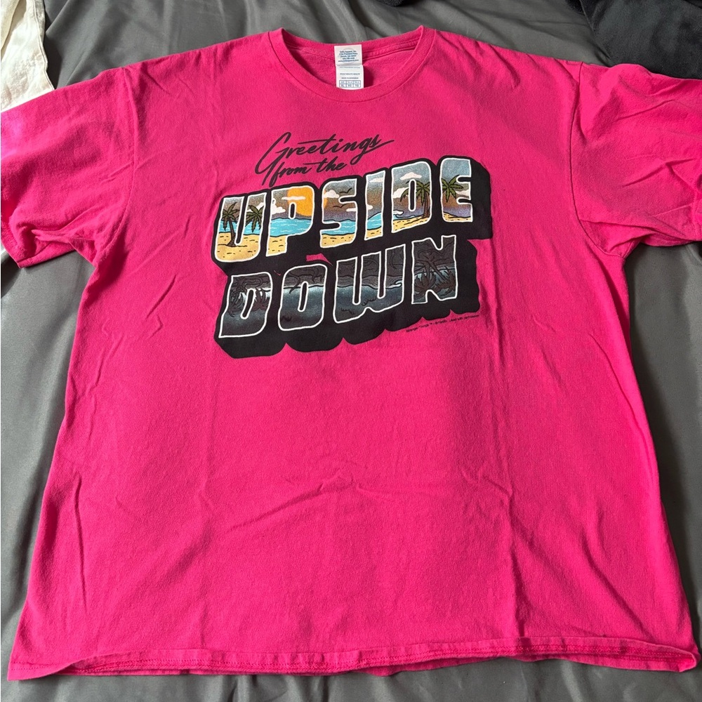 Delta Hot Pink "Upside Down" Graphic Tee